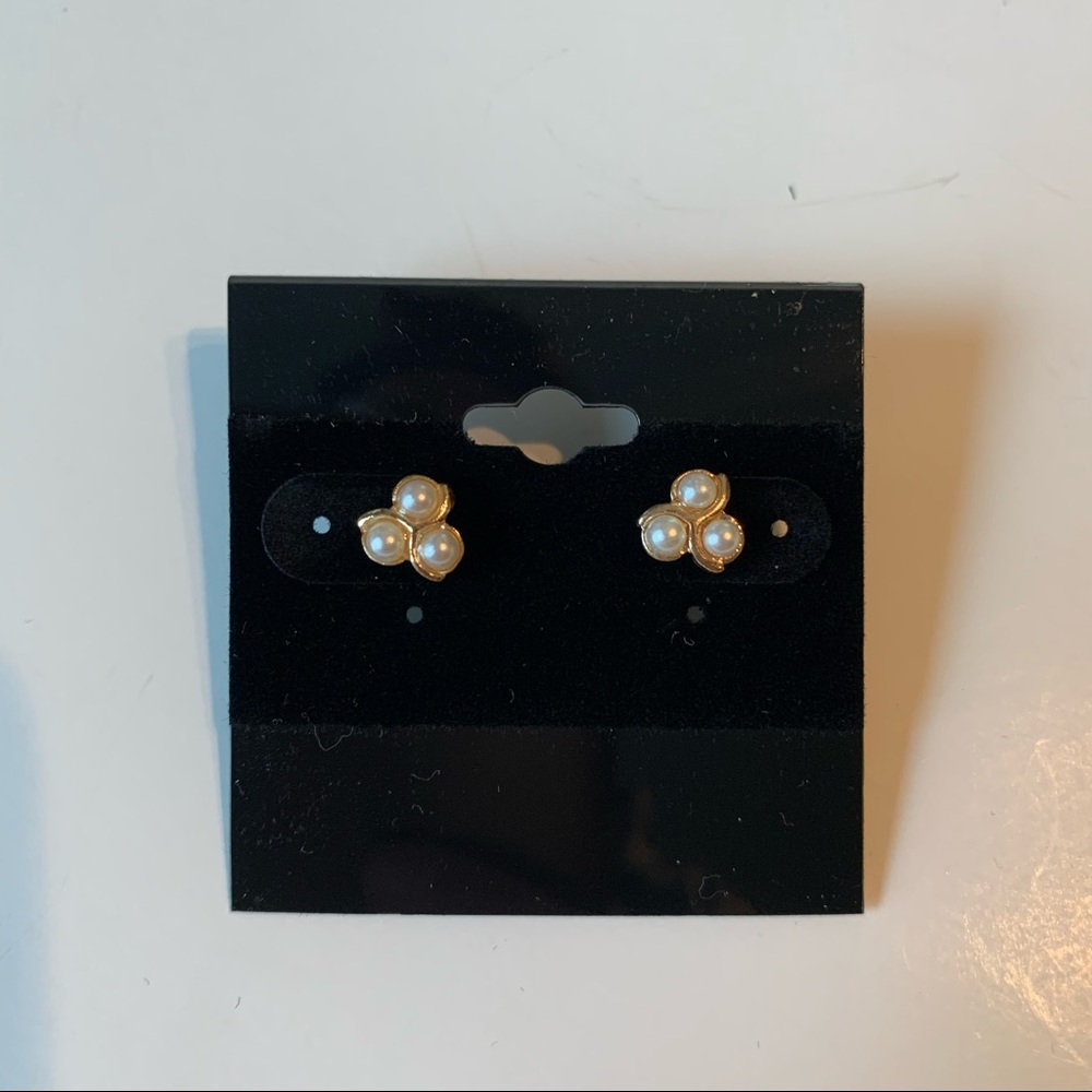 Faux pearl earrings